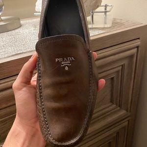 Brown Prada Slip on drivers